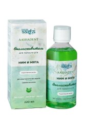 Ополаскиватель для полости рта, Aasha Herbals (Ааша Хербалс) 220 мл ним и мята флакон