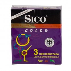 Презервативы, Sico (Сико) 3 шт цветные