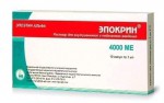 Эпокрин, раствор для внутривенного и подкожного введения 4000 МЕ/мл 4000 МЕ 1 мл 10 шт ампулы